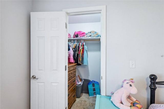 view of closet