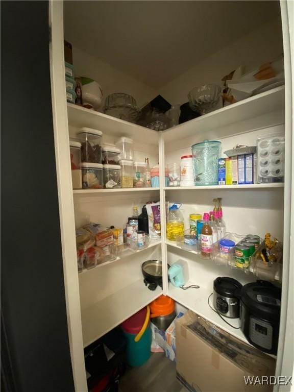 view of pantry