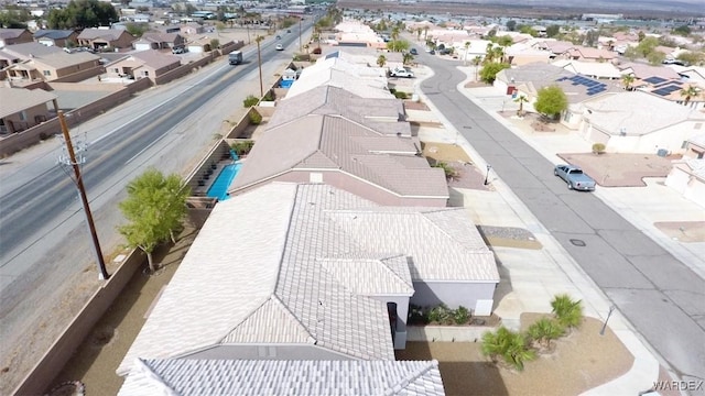 drone / aerial view with a residential view