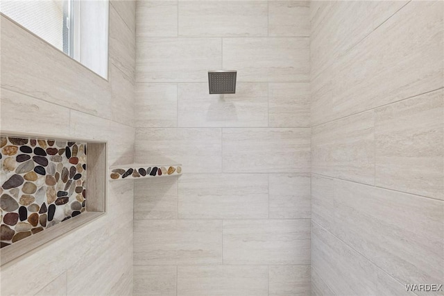 room details featuring tiled shower