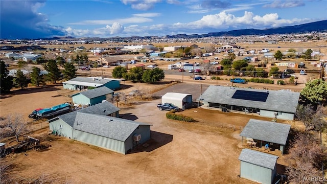 aerial view featuring a mountain view