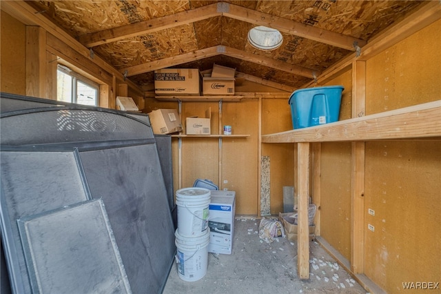 view of storage room