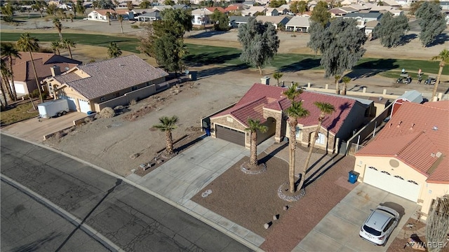 bird's eye view featuring a residential view