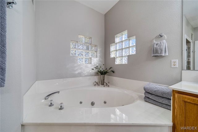 1878 E Clear Lake Dr, Fort Mohave, AZ 86426 - full bath featuring a whirlpool tub and vanity