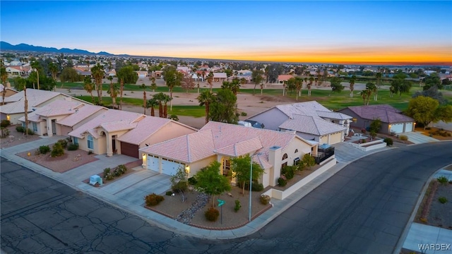 1878 E Clear Lake Dr, Fort Mohave, AZ 86426 - aerial view at dusk featuring a residential view