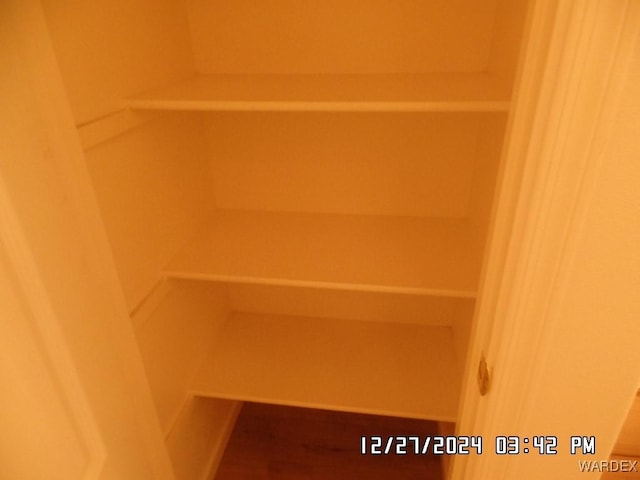 view of closet