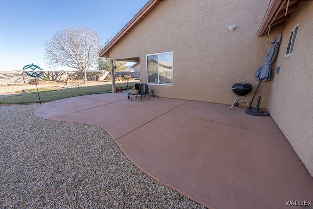 view of patio / terrace with fence