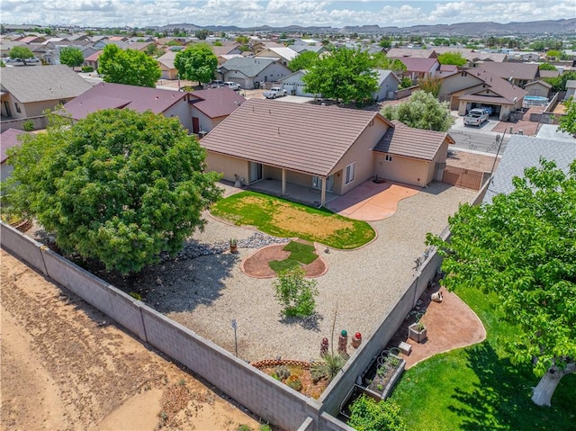 aerial perspective of suburban area