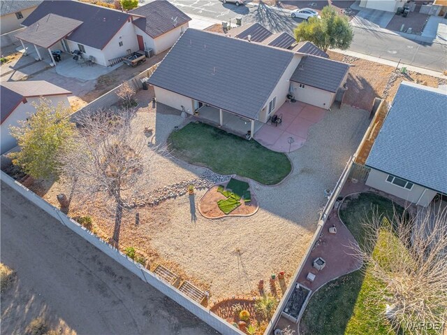 aerial view featuring a residential view