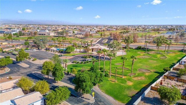 drone / aerial view with a residential view