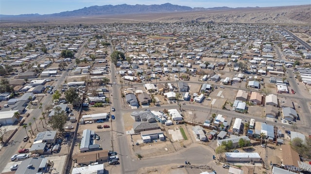 aerial view with a residential view and a mountain view