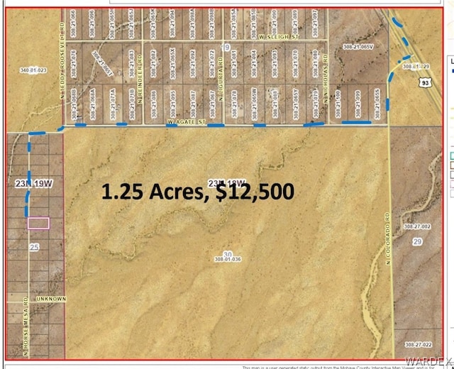 000 Horse Mesa Rd, Golden Valley AZ, 86413 land for sale