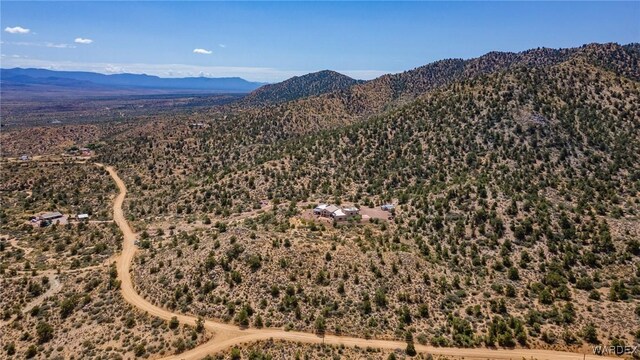 bird's eye view featuring a mountain view