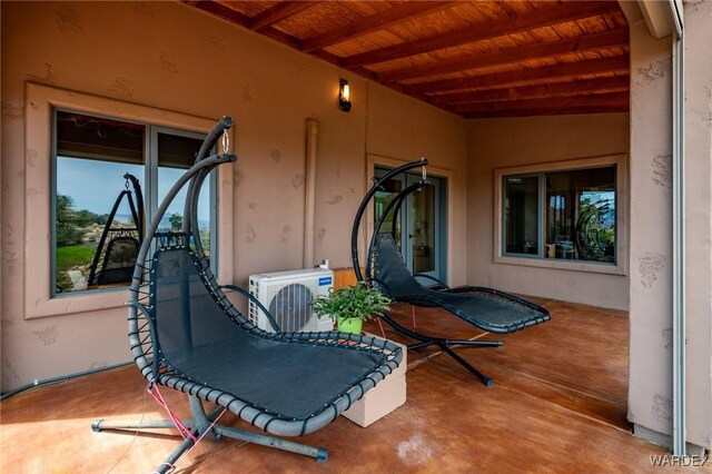 view of patio / terrace with ac unit