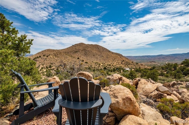 view of mountain feature