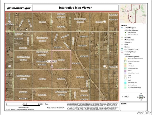 0000 S Concho Rd, Golden Valley AZ, 86413 land for sale