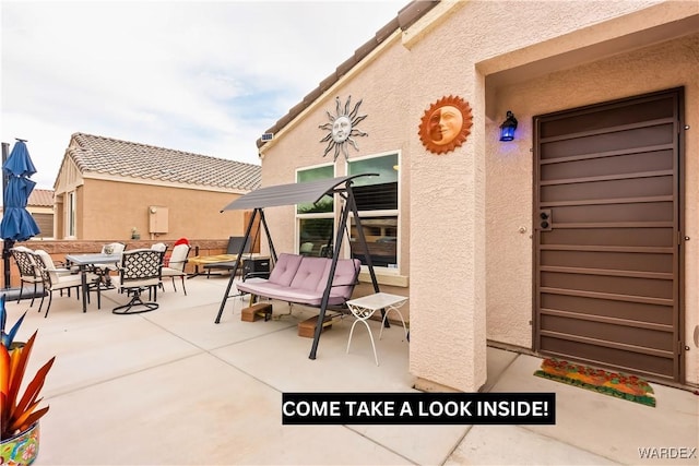 view of patio / terrace with outdoor dining space