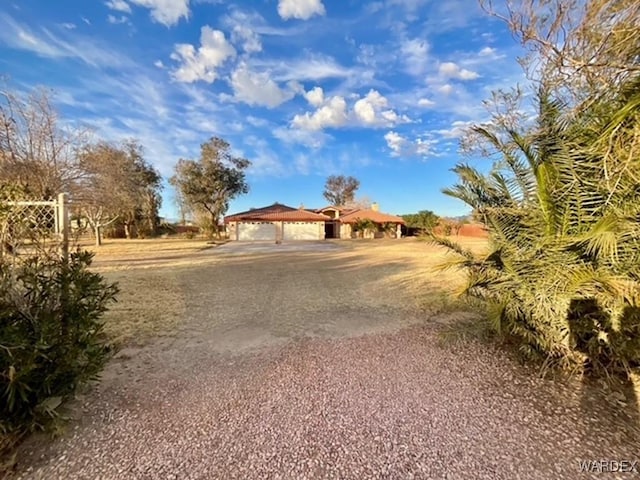 exterior space with a garage and driveway