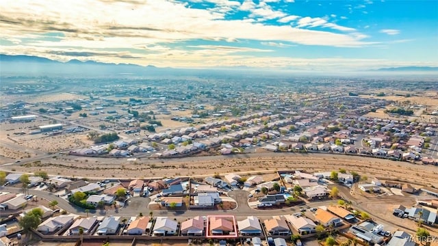 aerial view featuring a residential view