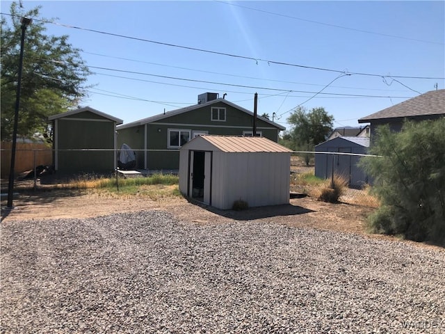 exterior space featuring a fenced backyard