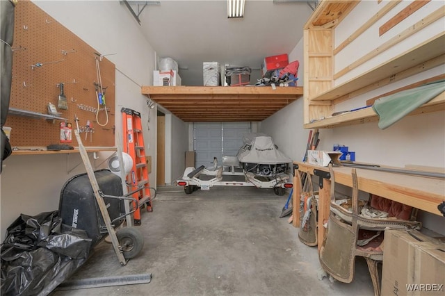 storage room featuring a garage