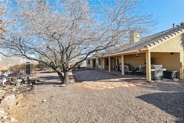 view of yard with a patio area