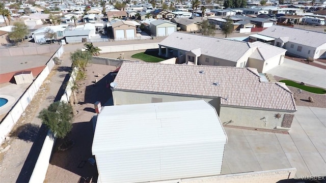 bird's eye view featuring a residential view