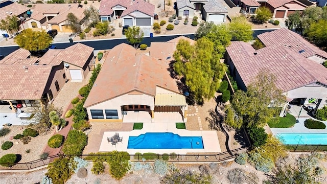 bird's eye view featuring a residential view