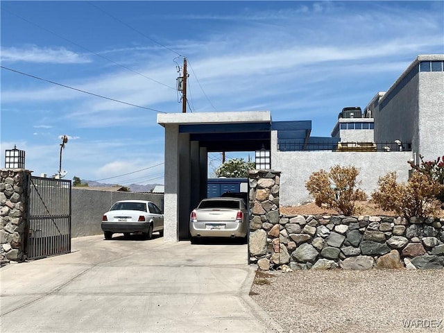 211 Columbine Dr, Lake Havasu, AZ 86403 - view of car parking featuring fence