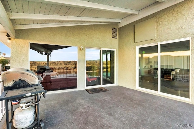 view of patio / terrace with visible vents