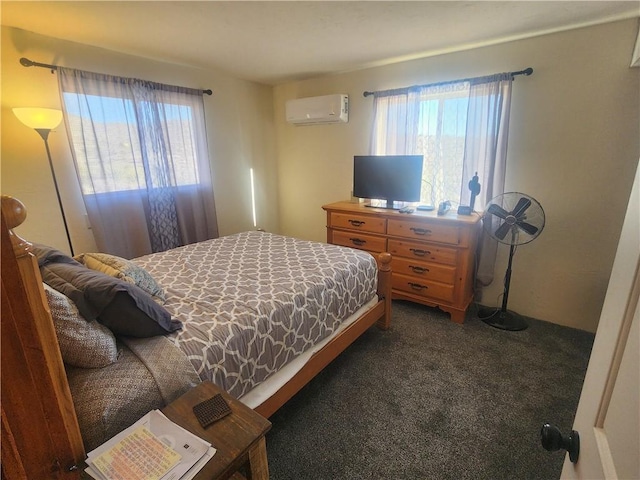 1900 W Guardian Dr, Meadview, AZ 86444 - bedroom featuring an AC wall unit and carpet