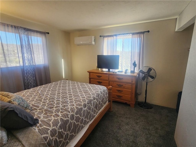 1900 W Guardian Dr, Meadview, AZ 86444 - carpeted bedroom with an AC wall unit
