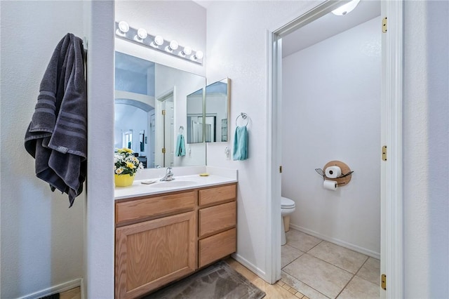 6053 S Klamath Loop, Fort Mohave, AZ 86426 - bathroom with vanity and tile patterned floors