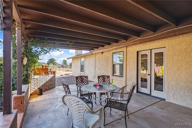 view of patio / terrace with outdoor dining area