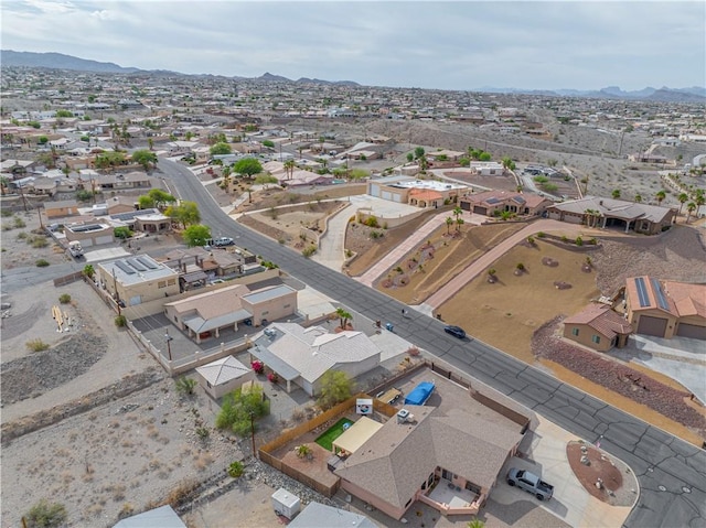3103 Crater Dr, Lake Havasu, AZ 86404 - aerial overview of property's location with nearby suburban area and a mountain backdrop