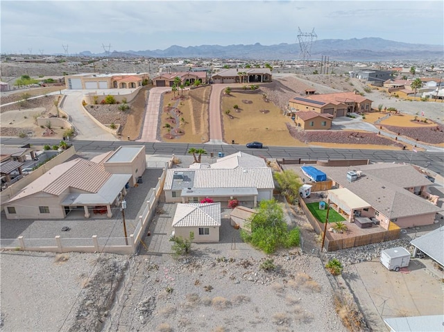 3103 Crater Dr, Lake Havasu, AZ 86404 - aerial perspective of suburban area featuring a mountainous background