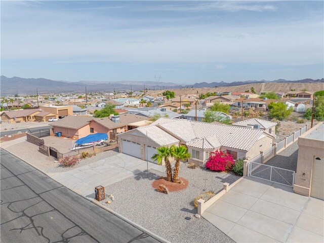 3103 Crater Dr, Lake Havasu, AZ 86404 - aerial perspective of suburban area featuring mountains