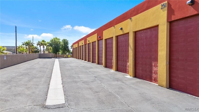 exterior space with community garages