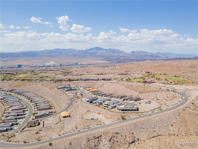 aerial view featuring a mountain view