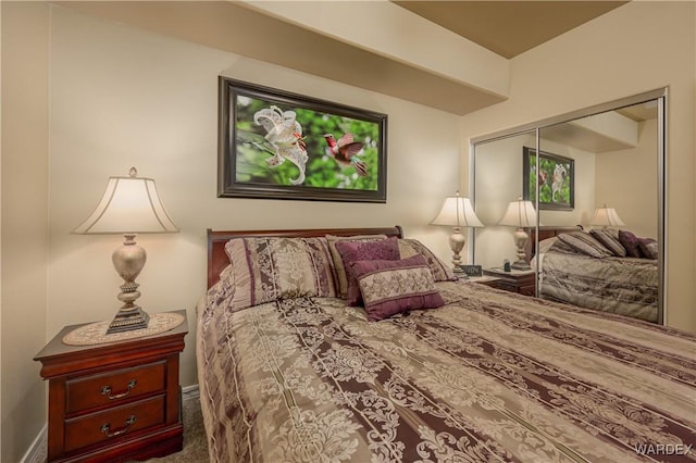 231 Moser Ave Unit G, Bullhead City, AZ 86429 - bedroom featuring carpet floors and a closet