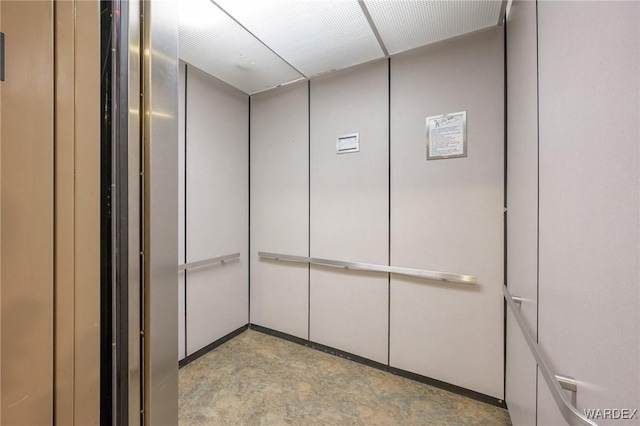 231 Moser Ave Unit G, Bullhead City, AZ 86429 - details with unfinished concrete floors and elevator