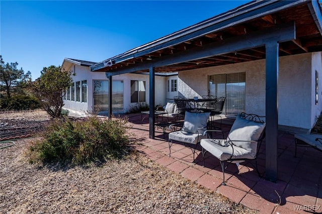 view of patio / terrace featuring outdoor dining space