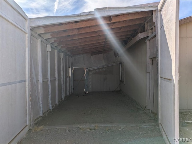 view of below grade area