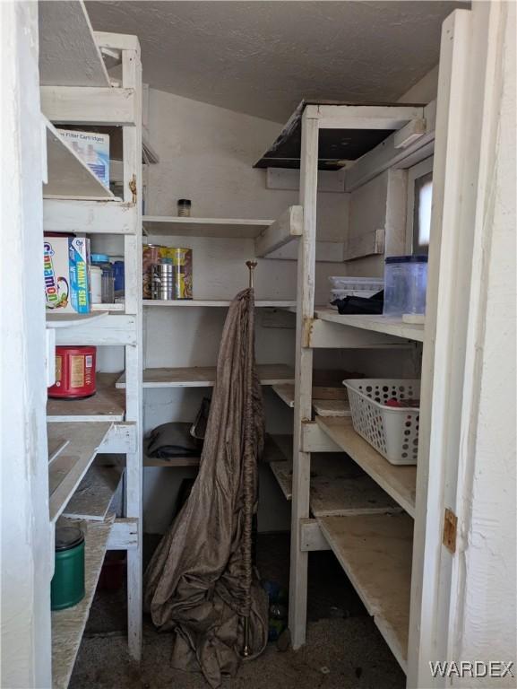 view of storage room