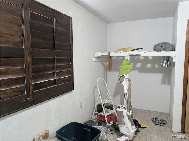 view of storage room