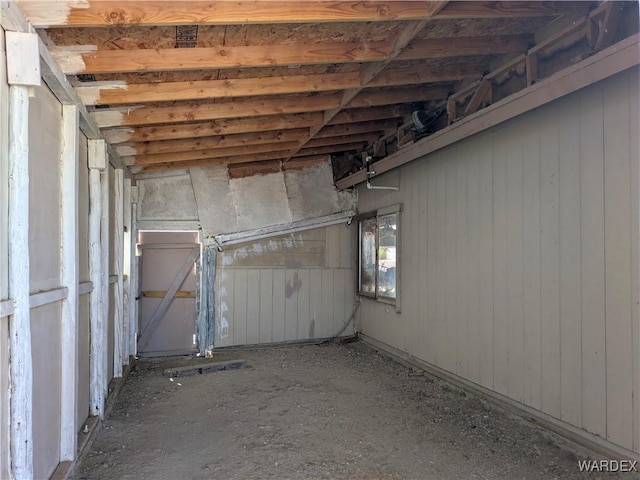 view of basement