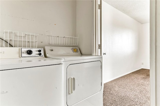 1280 Mohave Dr Unit 28, Bullhead City, AZ 86442 - clothes washing area with independent washer and dryer, carpet, and baseboards