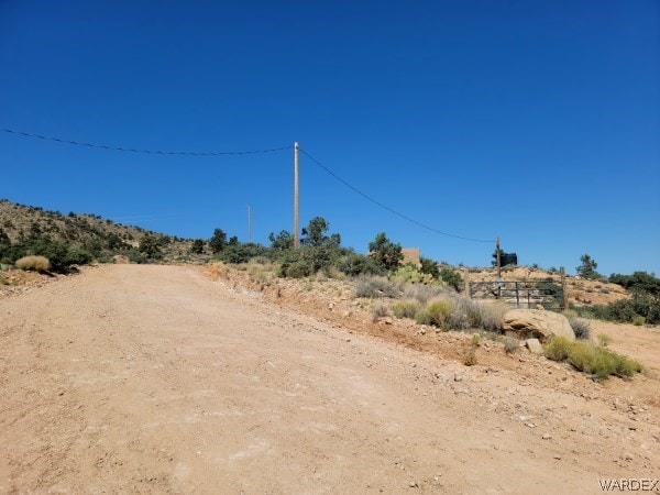 view of road featuring a rural view