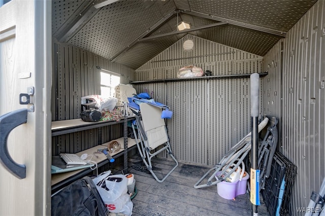 view of storage room