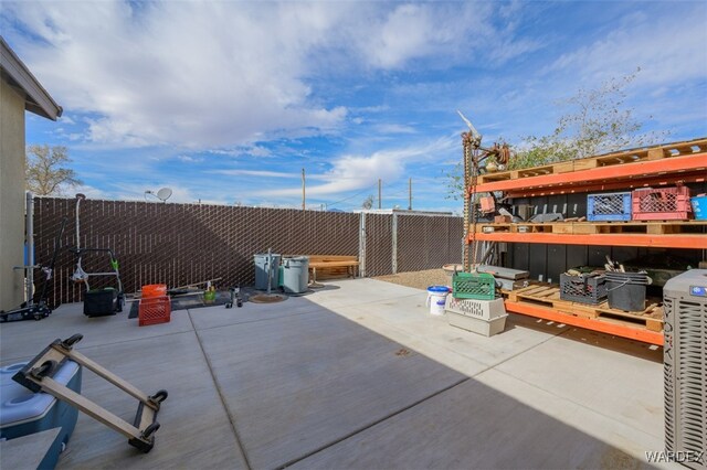 view of patio / terrace featuring a fenced backyard